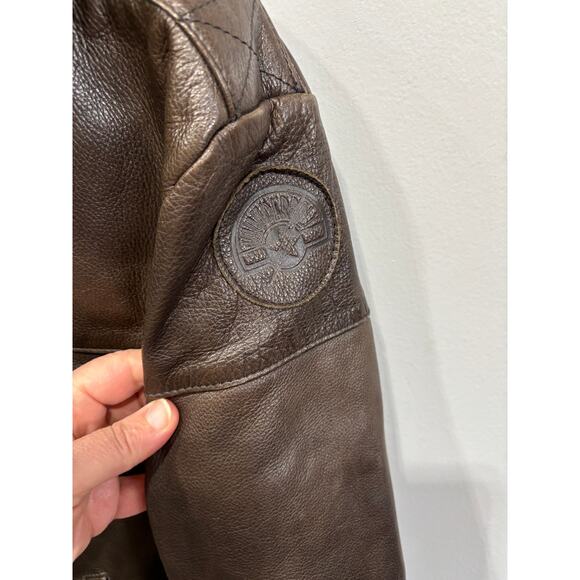 Vtg Vetter Rex Marsee Leather Pilot Bomber Jacket Removable Fur Vest & Collar S - Picture 2 of 7